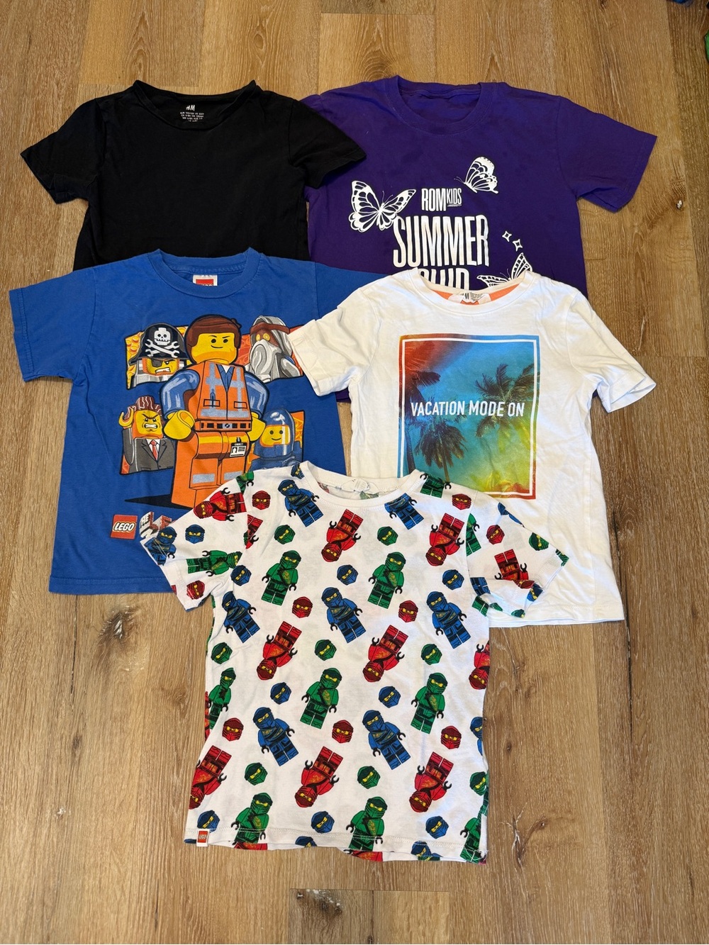 Kids Short Sleeve Tee Lot Size 6 Kids Summer Tees T-shirts Boys 6T
